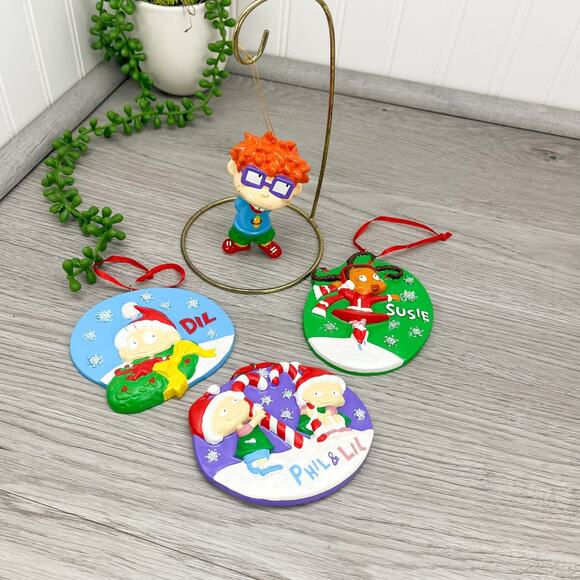 Lot of 4 Vintage Nickelodeon's Rugrats Collectible Ornaments Rugrats Figures - Picture 2 of 6